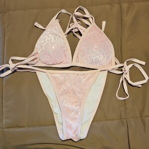 Sparkling Pink Bikini Set